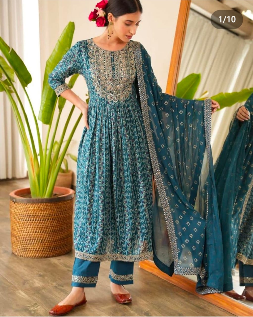 Blue Bell Anarkali Kurti-01