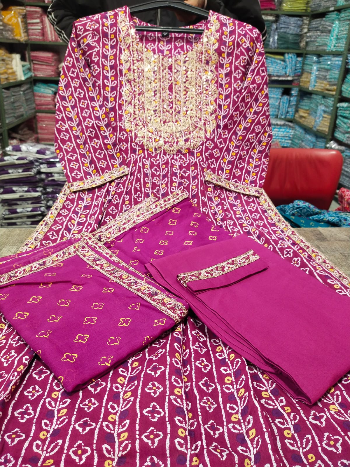 Purple Bell Anarkali Kurti-04