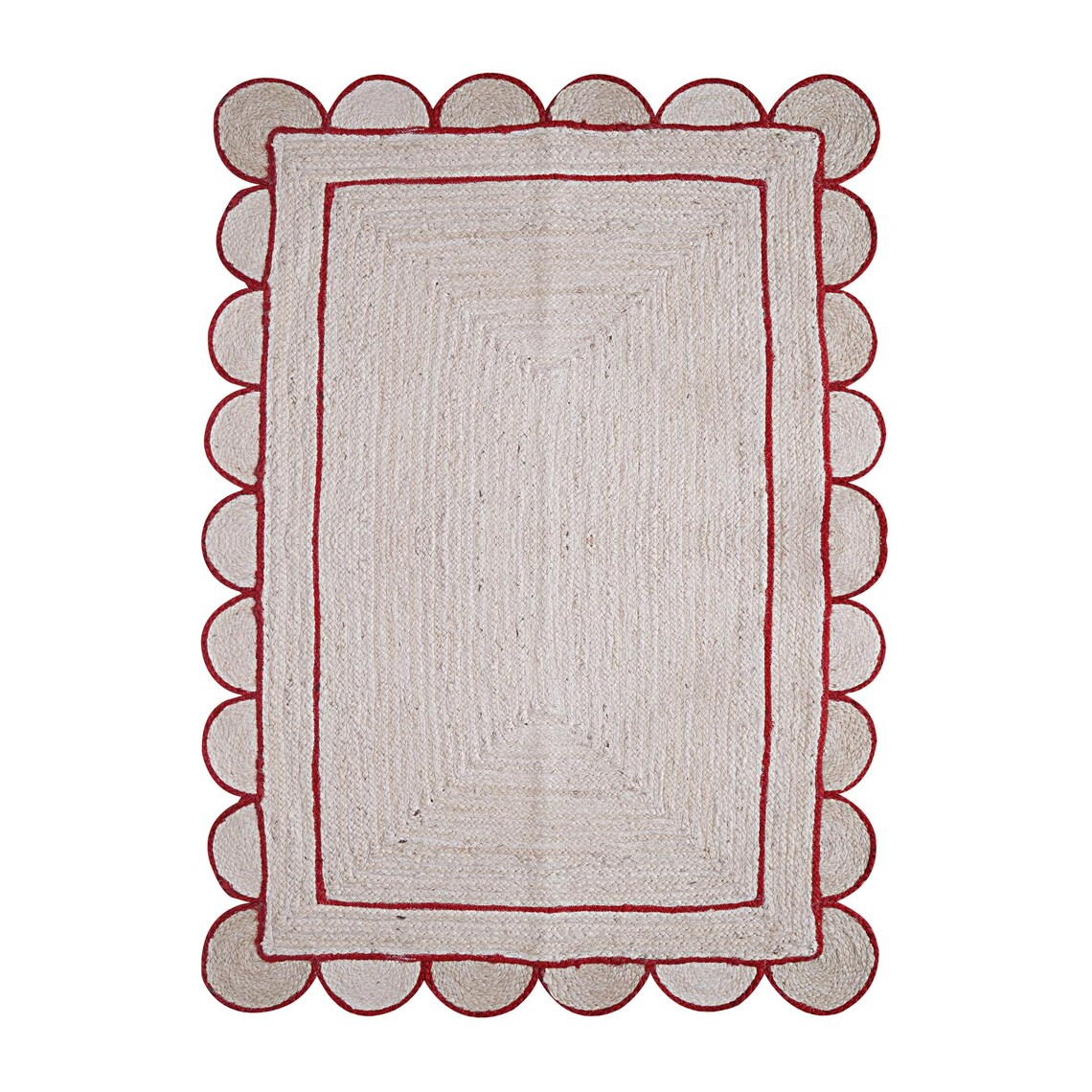 Scalloped Jute rug