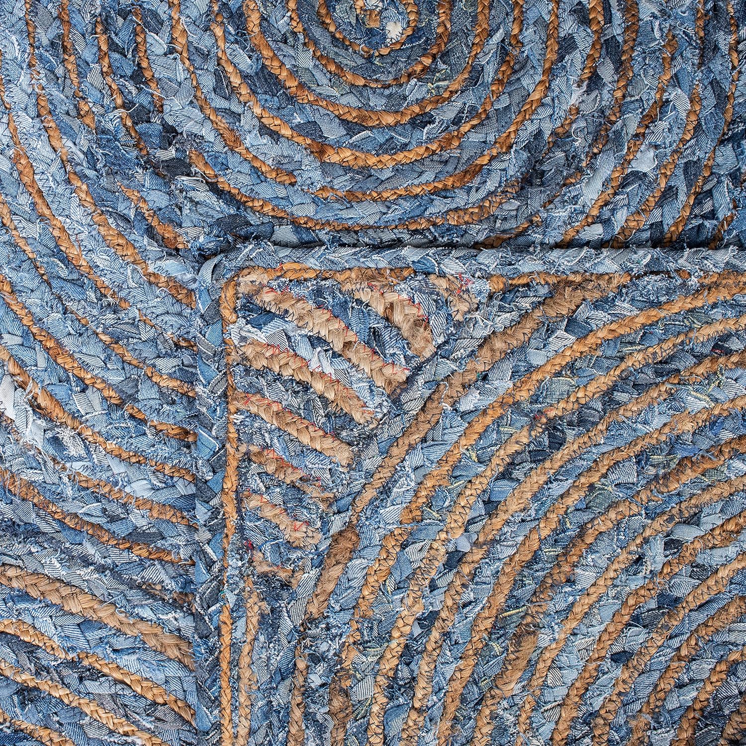 Denim Jute Line Runner rug-03