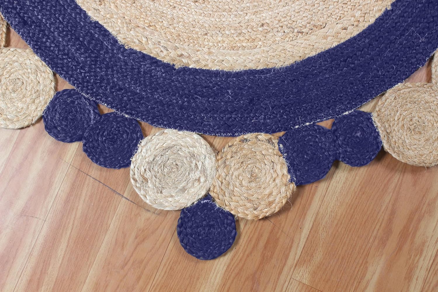 Designer Blue Round Floor Area Rug Table Rug Designer Blue Round Floor Area Rug Table Rug