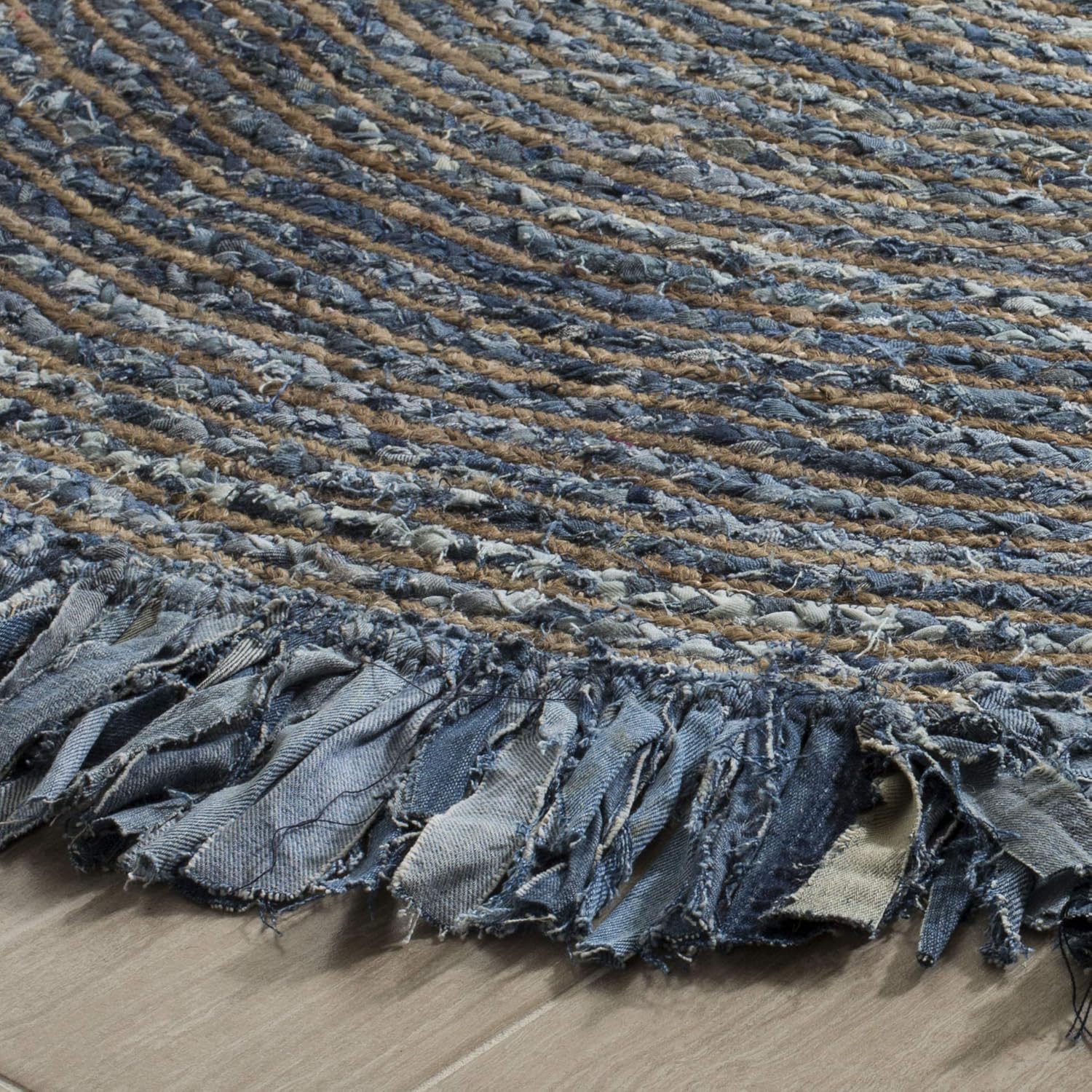 Pure Denim Round Rug Mat Pure Denim Round Rug Mat