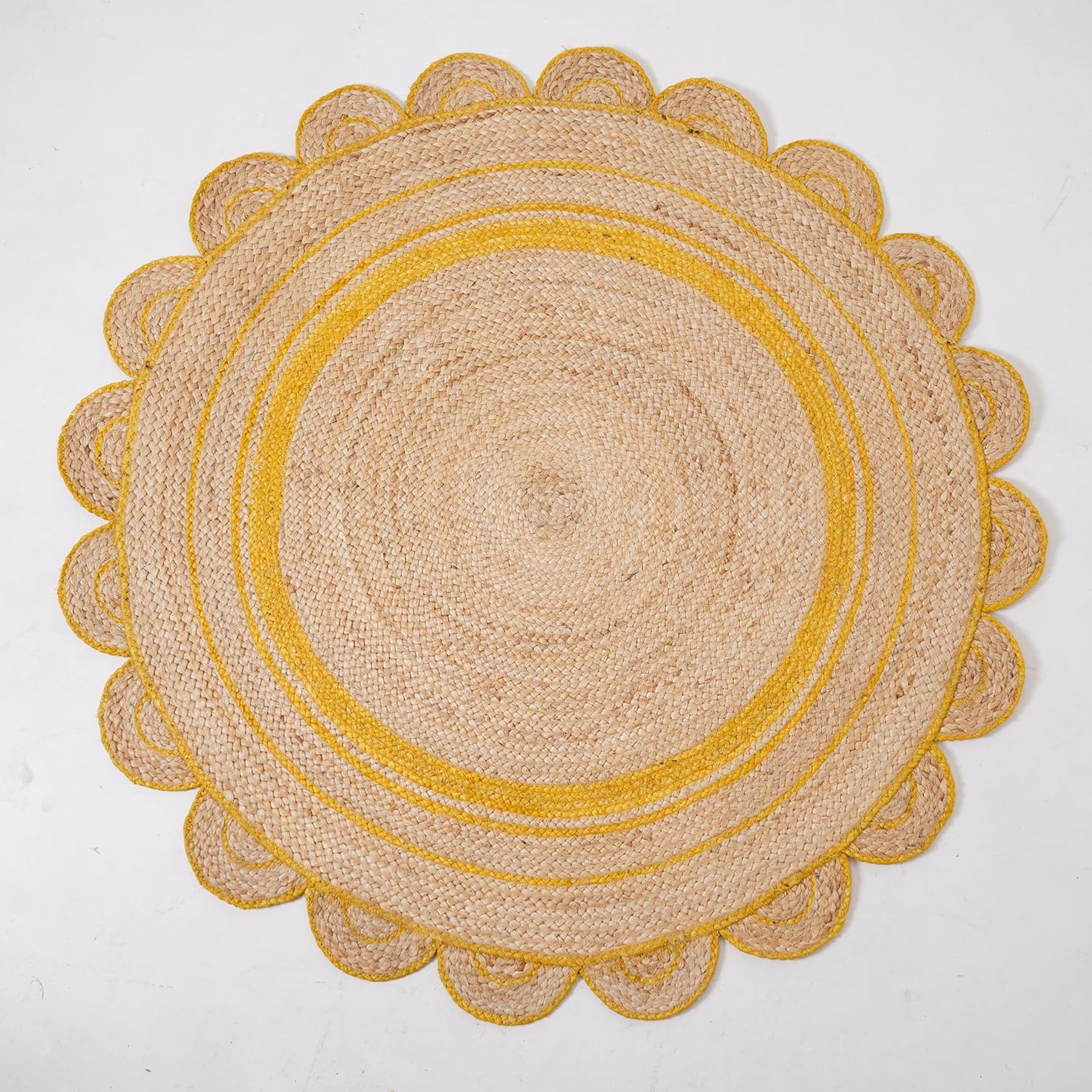 Scalloped Round Area Rug Scalloped Round Area Rug