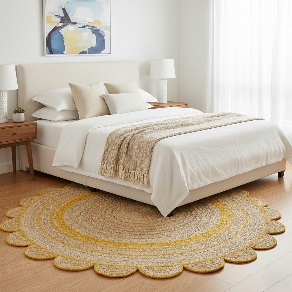 Scalloped Round Area Rug01 Scalloped Round Area Rug01