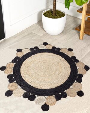 Designer Round Floor Area Rug