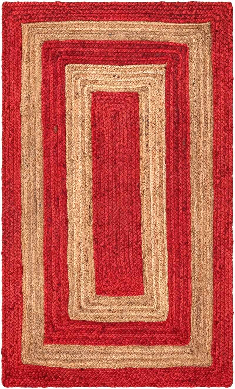 Handwoven Red Natural Jute Rug Handwoven Red Natural Jute Rug for Living Room Bedroom and Entryway